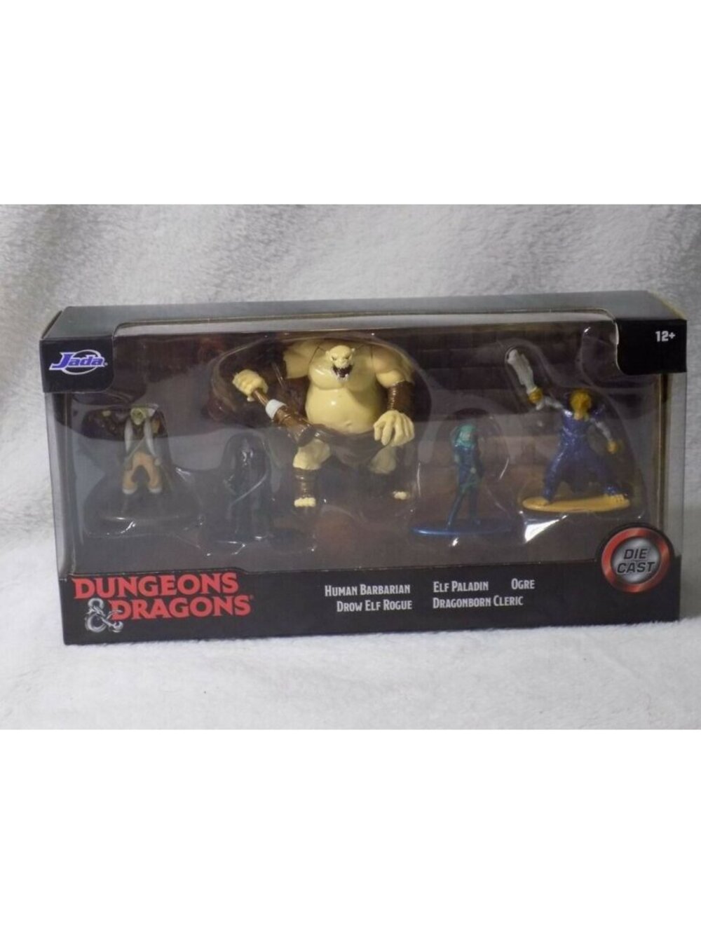 Dungeons And Dragons Die Cast Figures Set 5 Ogre Elf Cleric Rogue HTF Jada Toys